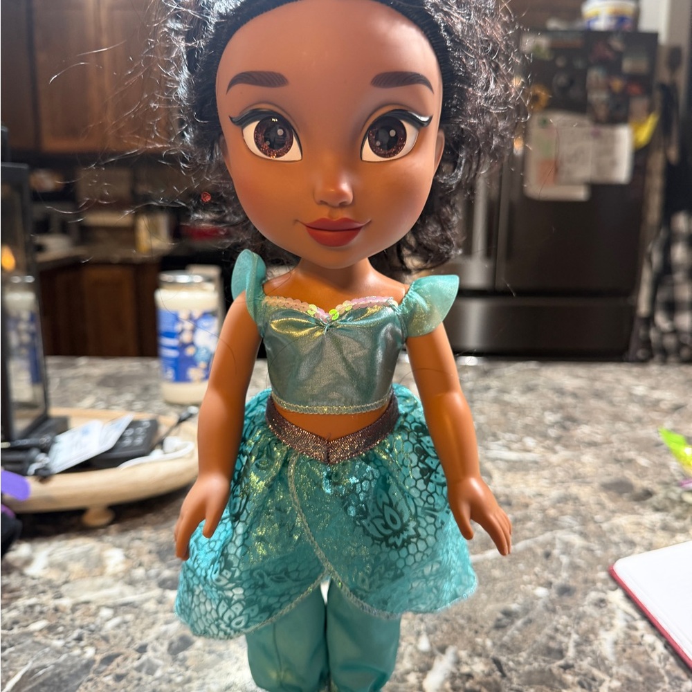 Disney Princess Doll in Sparkling Teal Outfit